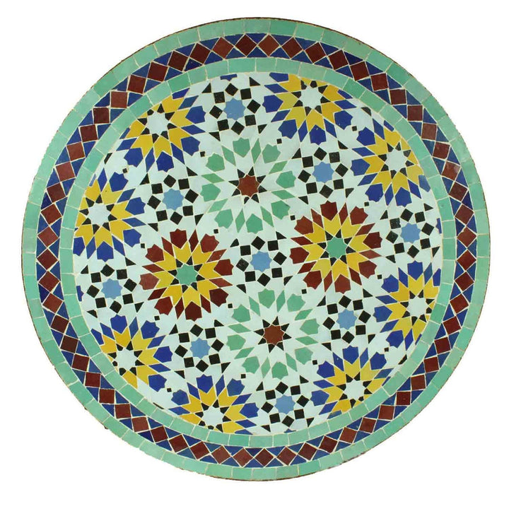 Flower tiles Moroccan mosaic table | Bistro table |Terracotta Arabic Table | Tea table | chocolate Oriental table |moroccan table design - Africancreates