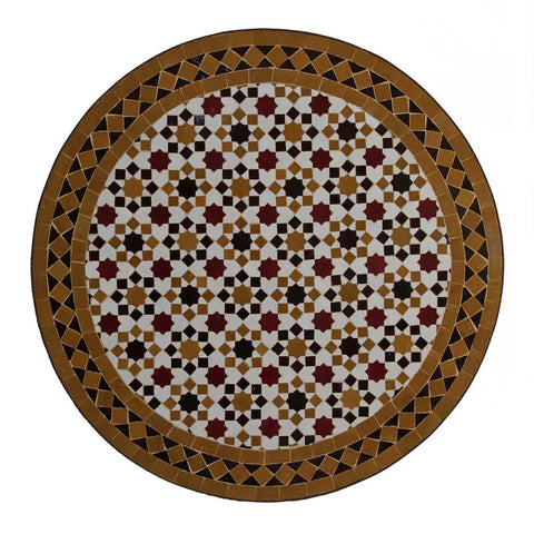 Moroccan mosaic table | Bistro table |Terracotta Arabic Table | Tea table | chocolate Oriental table |moroccan table design