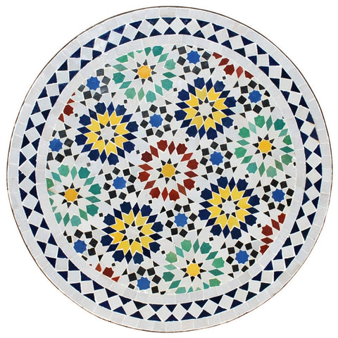 Flower colorful tiles Moroccan mosaic table | Bistro table |Terracotta Arabic Table | Tea table | chocolate Oriental table |moroccan table design