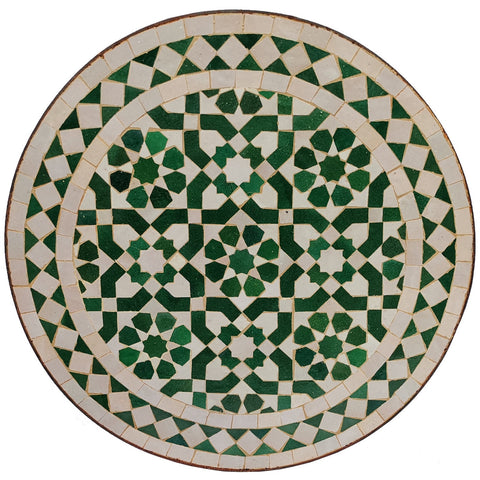 Flower Green tiles Moroccan mosaic table | Bistro table |Terracotta Arabic Table | Tea table | chocolate Oriental table |moroccan table design