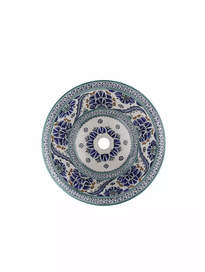 Moroccan Ceramic sink,handmade bathroom vessel sink,washbasin for bathroom & kitchen,farmhouse sink,Moroccan sink bowl.handcrafted sink - Africancreates