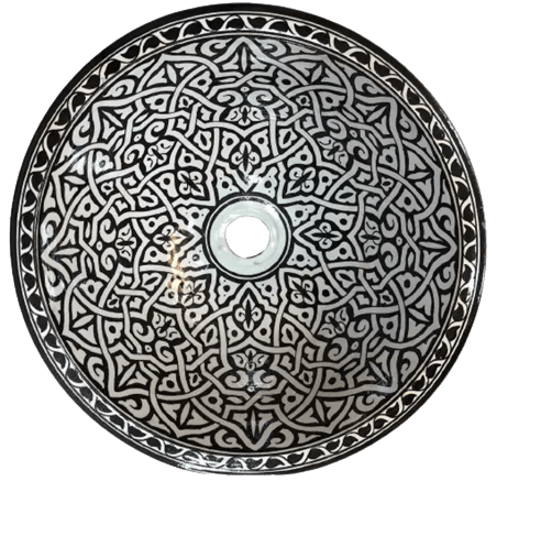 Washbasin for bathroom & kitchen farmhouse sink Moroccan sink black design - Africancreates