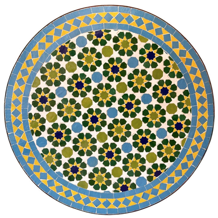 Yellow Moroccan mosaic table | Bistro table | Arabic Table | Tea table | chocolate Oriental table |moroccan table design - Africancreates