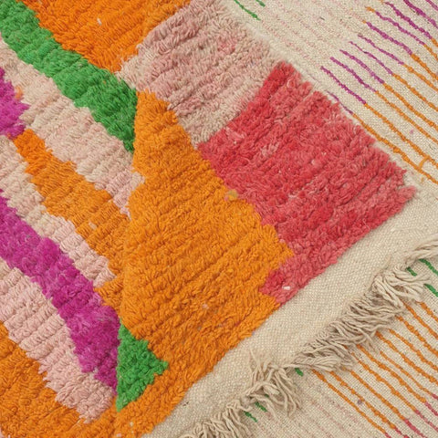 Orange and Green Moroccan rug , 8x10 rugs , berber rug , area rug , rugs for living room rug , 9x12 rugs