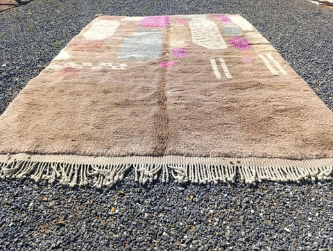 Moroccan rug ,  Extra large rugs beni ourain rug - rugs for living room and bedroom - abstract rug - Berber Rug - shagy rug - large area rugs - Mrirt rugs