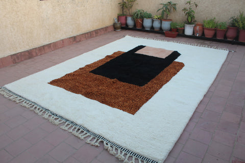 Authentic Moroccan Beni Ourain Rug , Rugs for living room, handmade Berber Rug