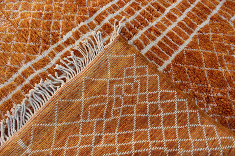 Moroccan Masterpiece: Handmade Mrirt Rug - Crafted Elegance, Bohemian Decor - Atlas Beni Rugs