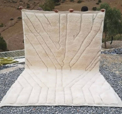 Moroccan rug ,  Extra large rugs beni ourain rug - rugs for living room and bedroom - abstract rug - Berber Rug - shagy rug - large area rugs - Mrirt rugs