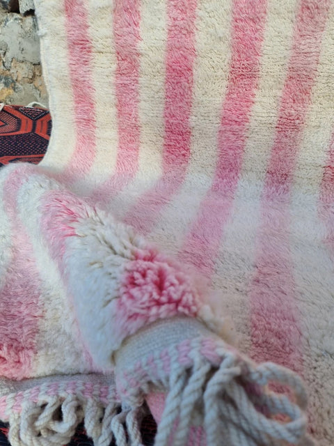 Pink Moroccan rugs , large area Beni Ourain rugs , 8x10 Moroccan rugs