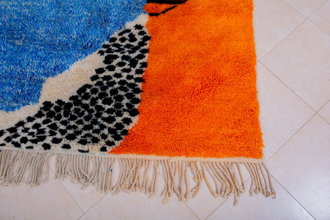 Blue Design Mrirt Moroccan rug