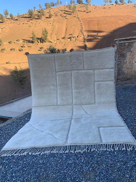 Berber Moroccan rug ,  Extra large rugs beni ourain rug - rugs for living room and bedroom - abstract rug - Berber Rug - shagy rug - large area rugs - Mrirt rugs