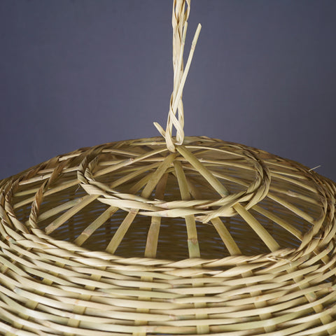 Natural wicker and reed pendant light - Natural light shades