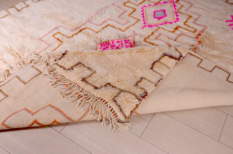 Authentic Mrirt Berber modern extra soft Beni Ourain rug , beni ourain custom and handmade with natural wool