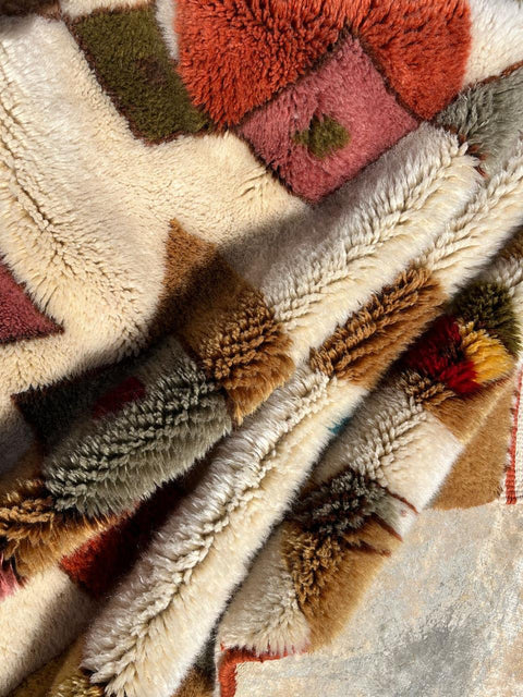 Berber Moroccan rug ,  Extra large rugs beni ourain rug - rugs for living room and bedroom - abstract rug - Berber Rug - shagy rug - large area rugs - Mrirt rugs