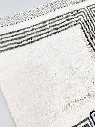 Black stripes Modern contemporary design Beni Ourain Berber area Moroccan Mrirt 8x10 rugs | wool handmade Moroccan 9x12 rugs