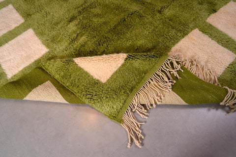 Authentic Mrirt Moroccan Rug Green design, Moroccan rug , Berber rug , handmade rug