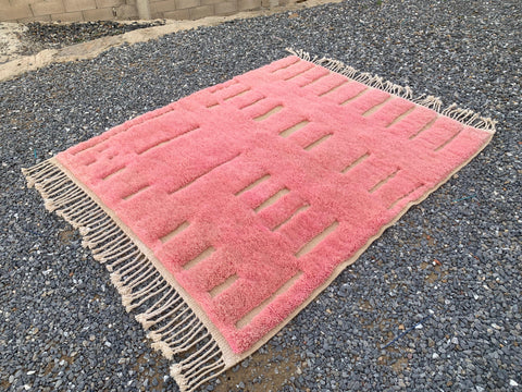 Pink Berber Moroccan rug ,  Extra large rugs beni ourain rug - rugs for living room and bedroom - abstract rug - Berber Rug - shagy Pink rug - large area rugs - Pink Mrirt rugs