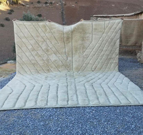 Berber Moroccan rug ,  Extra large rugs beni ourain rug - rugs for living room and bedroom - abstract rug - Berber Rug - shagy rug - large area rugs - Mrirt rugs