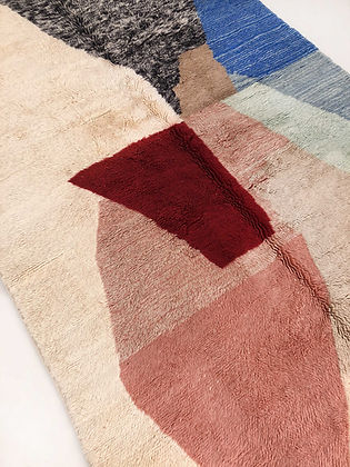 Wool Modern contemporary design Beni Ourain Berber area Moroccan Mrirt 8x10 rugs | wool handmade Moroccan 9x12 rugs