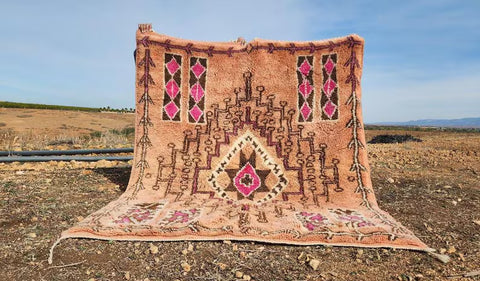 Moroccan rug ,  Extra large rugs beni ourain rug - rugs for living room and bedroom - abstract rug - Berber Rug - shagy rug - large area rugs - Mrirt rugs