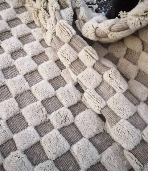 Moroccan rug , Beni ourain rug ,soft Wool rug , 8x10 rug ,beni mrirt rug, Area rug, rug for living room