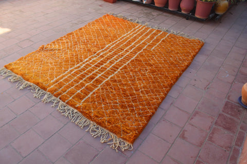 Moroccan Masterpiece: Handmade Mrirt Rug - Crafted Elegance, Bohemian Decor - Atlas Beni Rugs