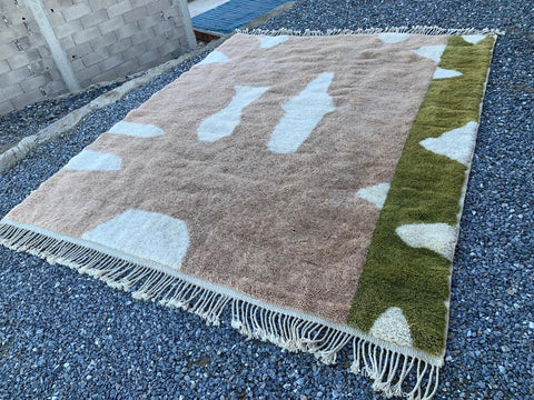 Moroccan rug , 8x10 rugs beni ourain rug - rugs for living room and bedroom - abstract rug - Berber Rug - shagy rug - large area rugs