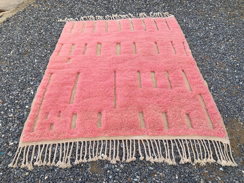 Pink Berber Moroccan rug ,  Extra large rugs beni ourain rug - rugs for living room and bedroom - abstract rug - Berber Rug - shagy Pink rug - large area rugs - Pink Mrirt rugs