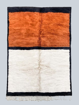 Large area Modern contemporary Beni Ourain Berber area Moroccan Mrirt 8x10 rugs | wool handmade Moroccan 9x12 rugs