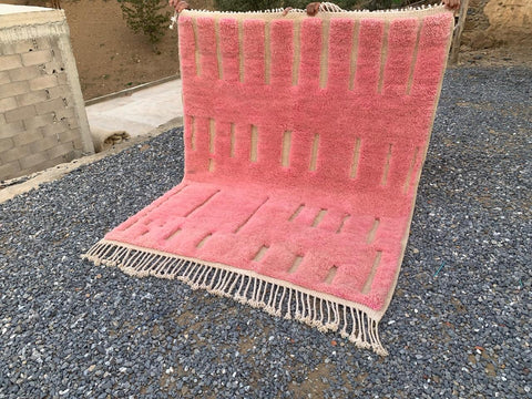 Pink Berber Moroccan rug ,  Extra large rugs beni ourain rug - rugs for living room and bedroom - abstract rug - Berber Rug - shagy Pink rug - large area rugs - Pink Mrirt rugs