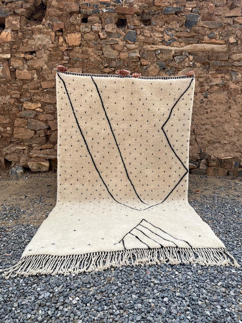 Berber Moroccan rug ,  Extra large rugs beni ourain rug - rugs for living room and bedroom - abstract rug - Berber Rug - shagy rug - large area rugs - Mrirt rugs
