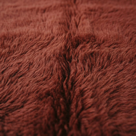 Burgundy Red Wool Moroccan Rug – Handmade Moroccan Berber Carpet, Tribal Floor Decor