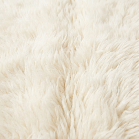 Plain White Handmade Moroccan Rug - Custom Living Room Area Beni Rugs