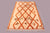 Moroccan soft Beni Ourain rug with a brown diamond design
