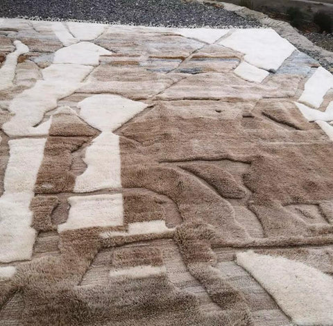 Berber Moroccan rug ,  Extra large rugs beni ourain rug - rugs for living room and bedroom - abstract rug - Berber Rug - shagy rug - large area rugs - Mrirt rugs