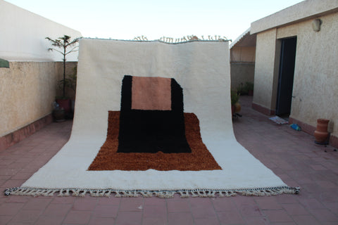 Authentic Moroccan Beni Ourain Rug , Rugs for living room, handmade Berber Rug