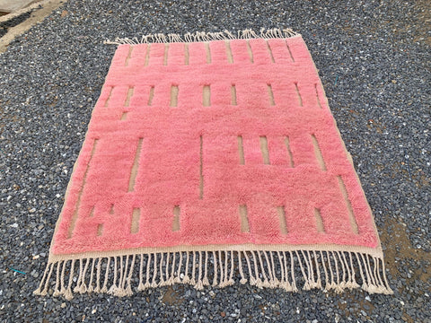 Pink Berber Moroccan rug ,  Extra large rugs beni ourain rug - rugs for living room and bedroom - abstract rug - Berber Rug - shagy Pink rug - large area rugs - Pink Mrirt rugs