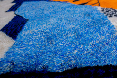 Blue Design Mrirt Moroccan rug