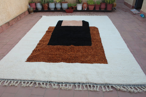 Authentic Moroccan Beni Ourain Rug , Rugs for living room, handmade Berber Rug