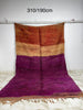 Authentic vintage Moroccan Rug, Handmade Rug, Vintage Moroccan Rug, Berber Rug, VINTAGE Boujaad Moroccan Rug, Earth Tone Moroccan Rug, Area Rug,Purple Handmade Rug , Beni Mguild Berber rugs