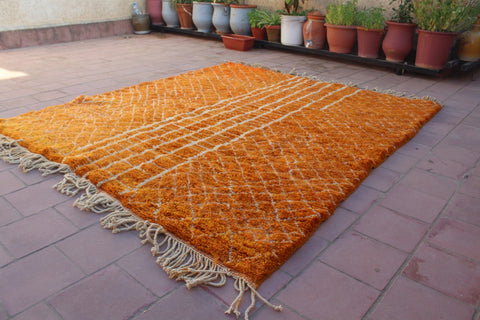 Moroccan Masterpiece: Handmade Mrirt Rug - Crafted Elegance, Bohemian Decor - Atlas Beni Rugs