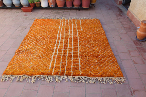 Moroccan Masterpiece: Handmade Mrirt Rug - Crafted Elegance, Bohemian Decor - Atlas Beni Rugs