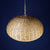 Natural wicker and reed pendant light - Boule