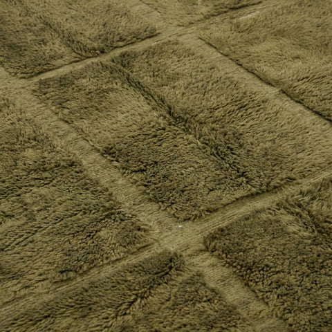 Olive Green Moroccan Rug - Handmade Custom Wool Tufted Area Beni Ourain Rugs