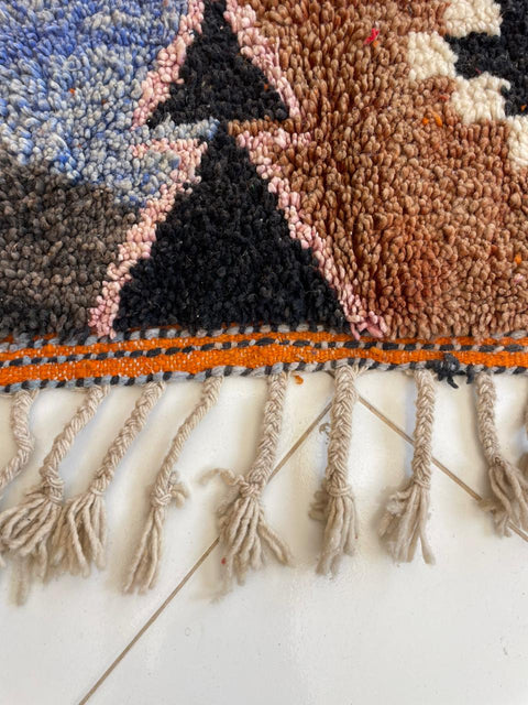 Moroccan rug – Vintage wool Berber rug – Colorful Berber rug - wool Berber rug – Boujaad area rug - Living room rug - 9.8 x 6.8 ft rug - handmade rugs