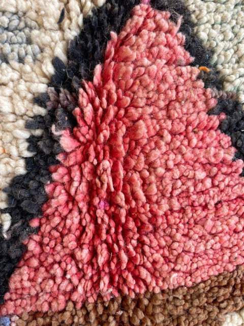 Moroccan rug – Vintage wool Berber rug – Colorful Berber rug - wool Berber rug – Boujaad area rug - Living room rug - 9.8 x 6.8 ft rug - handmade rugs