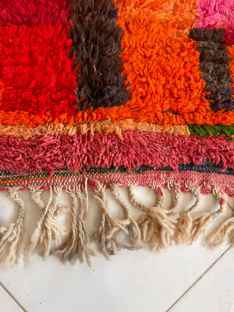 Moroccan rug – Vintage wool Berber carpet – colorful rug - Beni Ourain rug – Boujaad area rug - Living room rug - 8x10 rug - handmade rugs