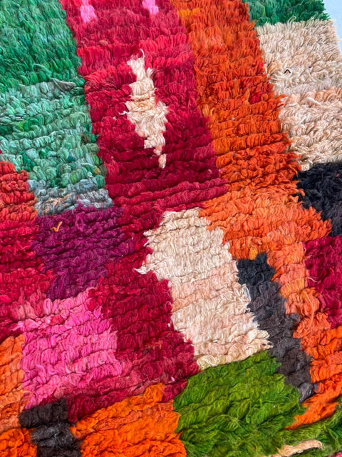 Moroccan rug – Vintage wool Berber carpet – colorful rug - Beni Ourain rug – Boujaad area rug - Living room rug - 8x10 rug - handmade rugs