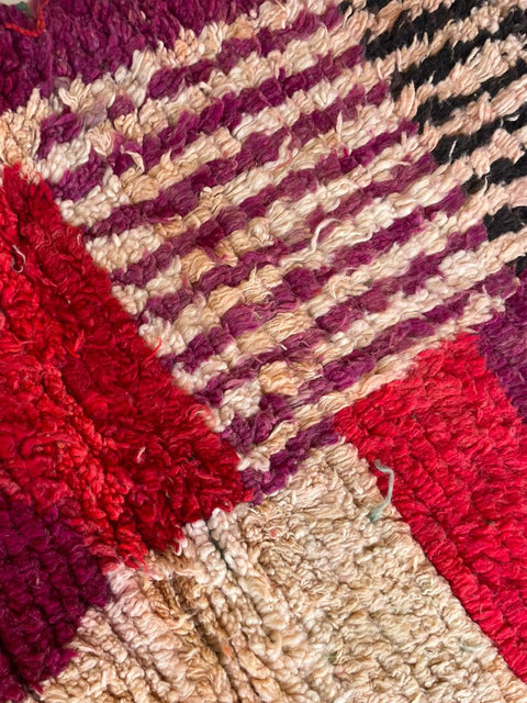 Moroccan rug – Vintage wool Berber carpet – colorful rug - Beni Ourain rug – Boujaad area rug - Living room rug - 8x10 rug - handmade rugs