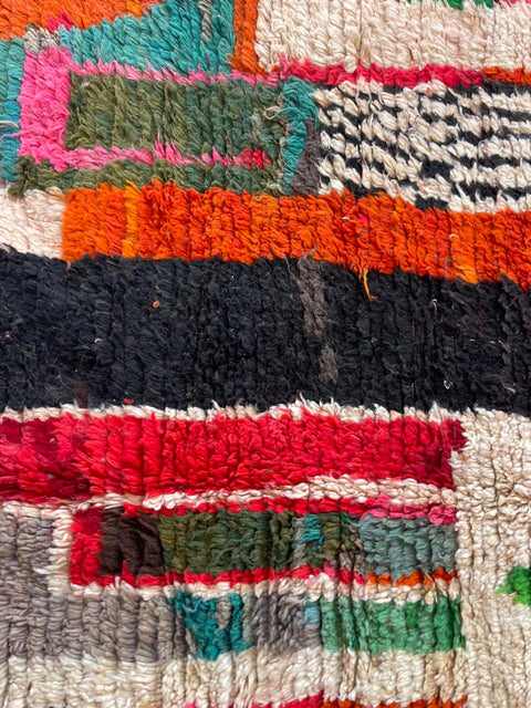 Moroccan rug – Vintage wool Berber carpet – colorful rug - Beni Ourain rug – Boujaad area rug - Living room rug - 8x10 rug - handmade rugs